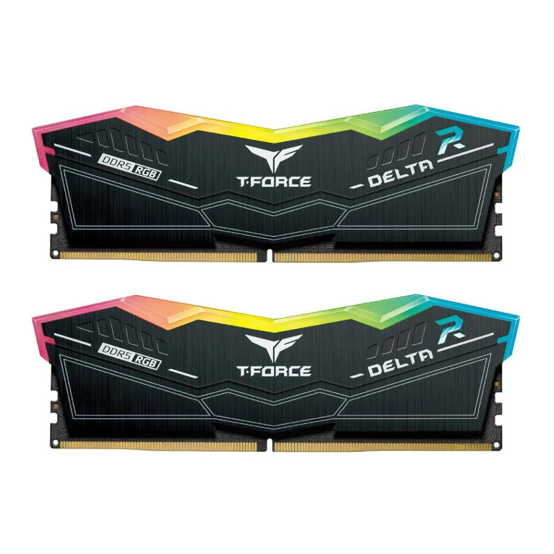 Team Group T-Force Delta RGB 32GB (2 x 16GB) DDR5 5600MHz - White - الذاكرة العشوائية
